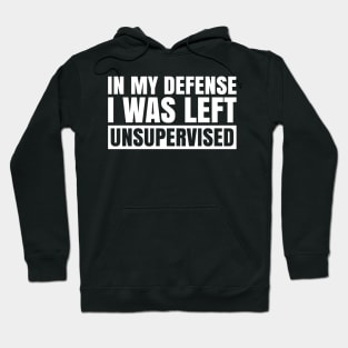 I Was Left Unsupervised Hoodie